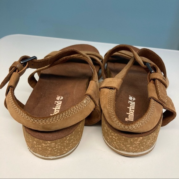 TIMBERLAND Sz 9.5 Malibu Waves Double Strap Leather  Sandals - Picture 12 of 15